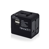 Universal Travel Adaptor with 2USB-2.1mAh