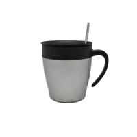 Cofino Silver Mug with Stirrer 